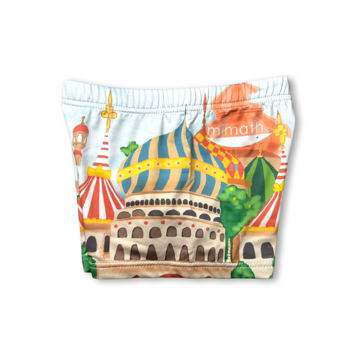 Bañador infantil “Castillo Fantasía” | Short ecológico, cómodo y creativo | Mimath