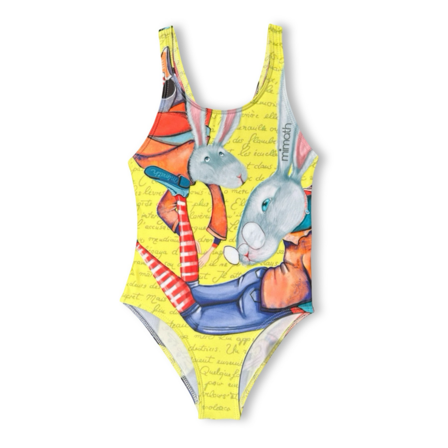Bañador Niña - Willy- El conejo del Tiempo – Diseño Exclusivo y Producción Sostenible | Edición Limitada